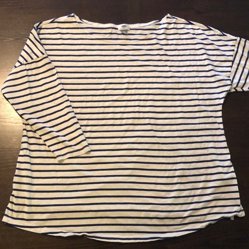 Old Navy drop shoulder boat neck top XXL